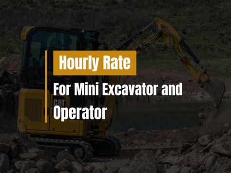 hourly rate for mini excavator with operator|skid steer hourly rate 2023.